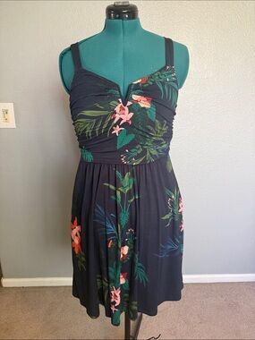 Soma Tropical Print Bra Dress